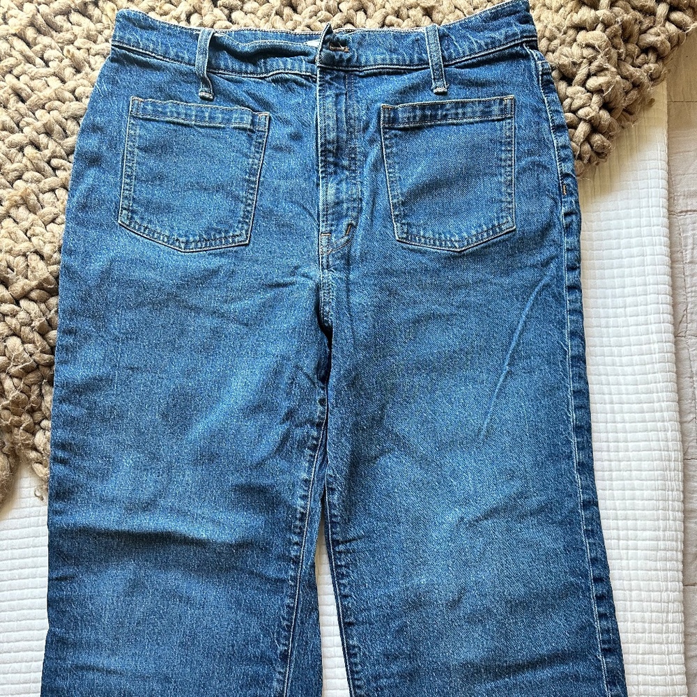 Madewell The Perfect Vintage Wide Leg Jean, Size 31, Caronia Wash